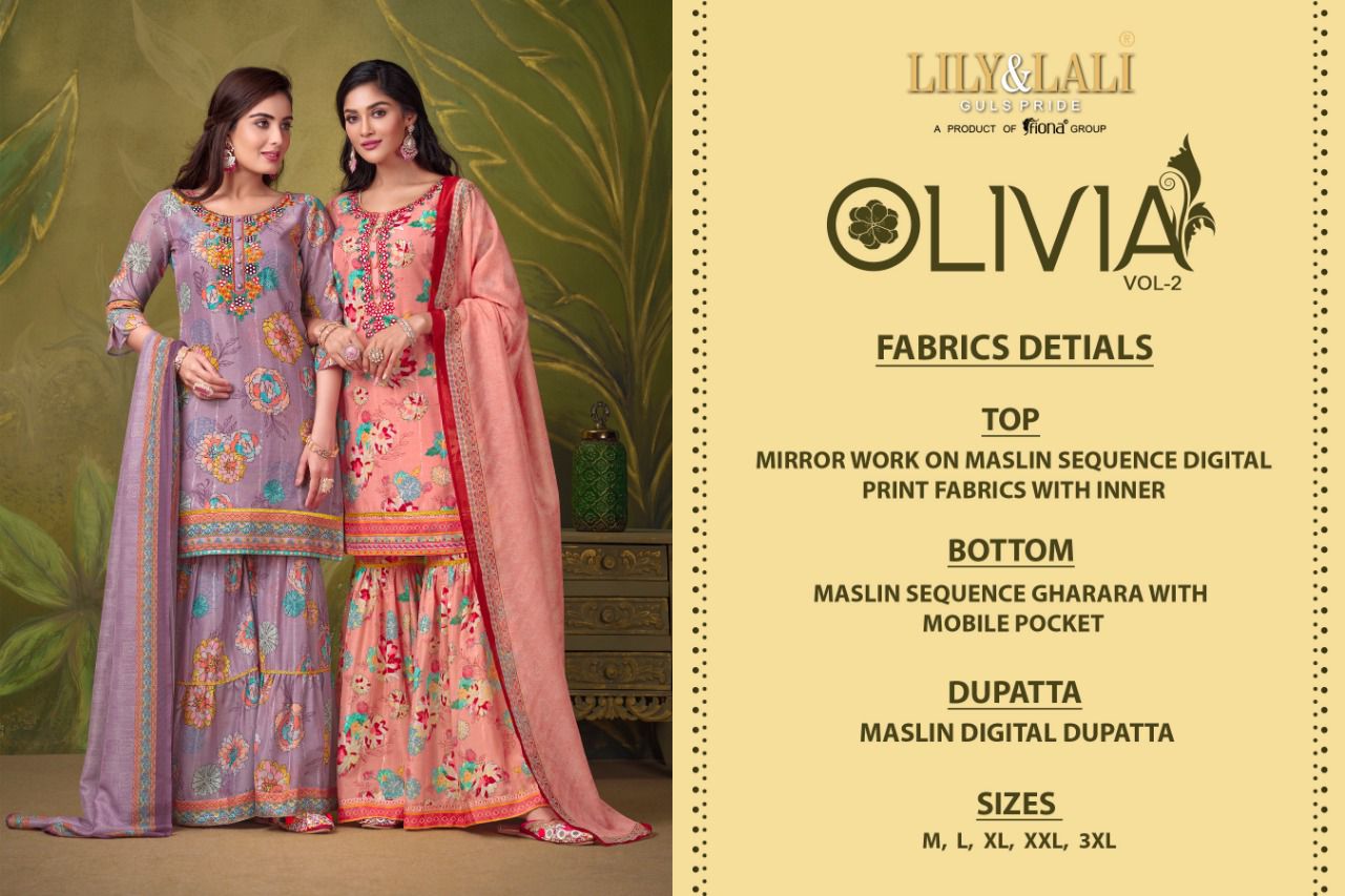 Lily And Lali Olivia 2 Festive Wear Wholesale Ready Made Suit Collection